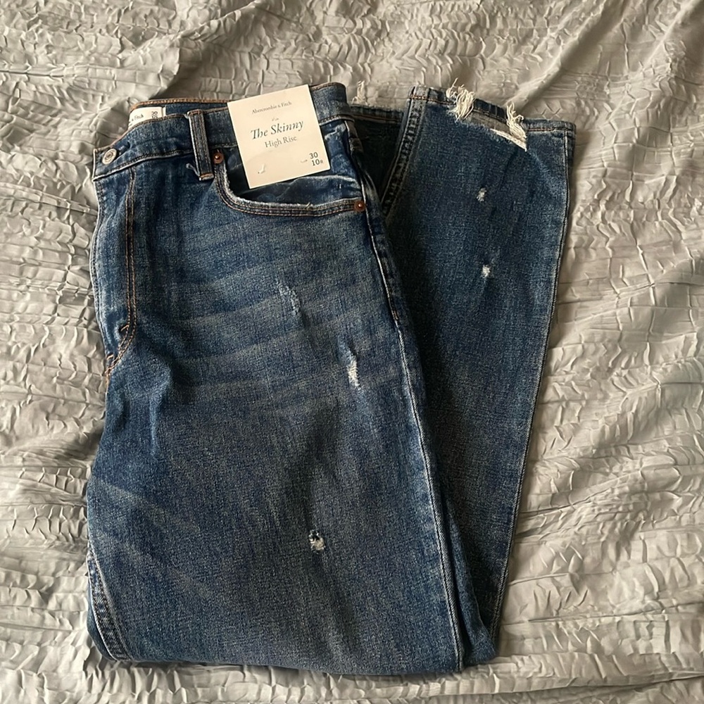 Abercrombie high rise skinny